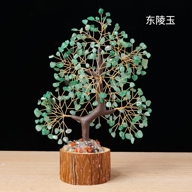 Crystal Tree of Life 7 Chakra Healing Crystal Trees for Home Decor, Office Desk Decor, Boho Decor, Handmade Bonsai Trees for Positive Energy, Money, Good Luck Birthday Gifts for Women, Mom