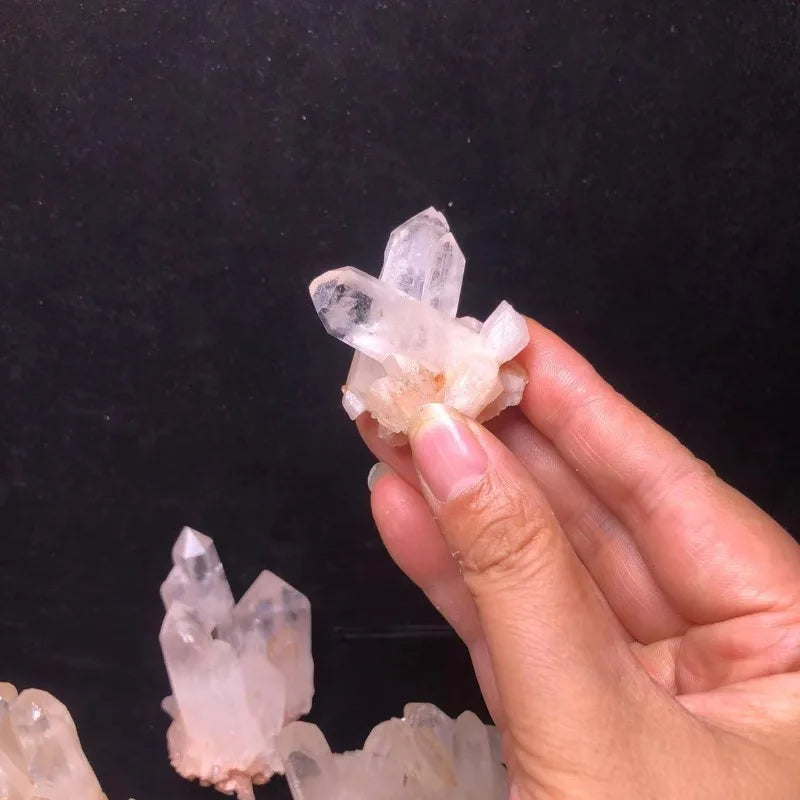 Natural White Crystal Cluster Raw Mineral Specimen Home Decor Crystal Geode Display Zen Meditation Stone Raw Crystal Formation