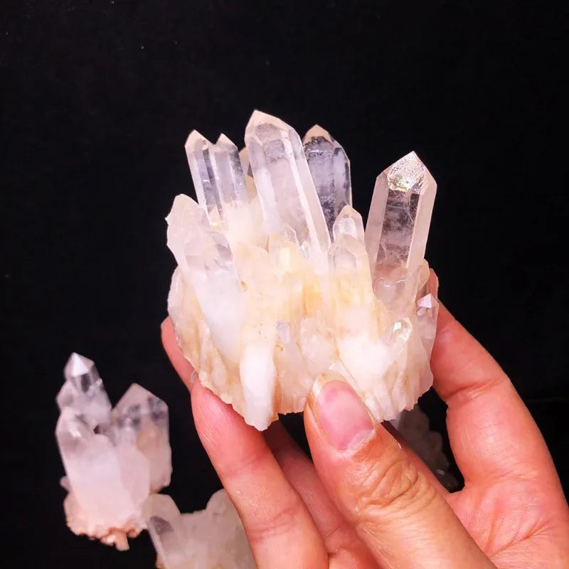 Natural White Crystal Cluster Raw Mineral Specimen Home Decor Crystal Geode Display Zen Meditation Stone Raw Crystal Formation