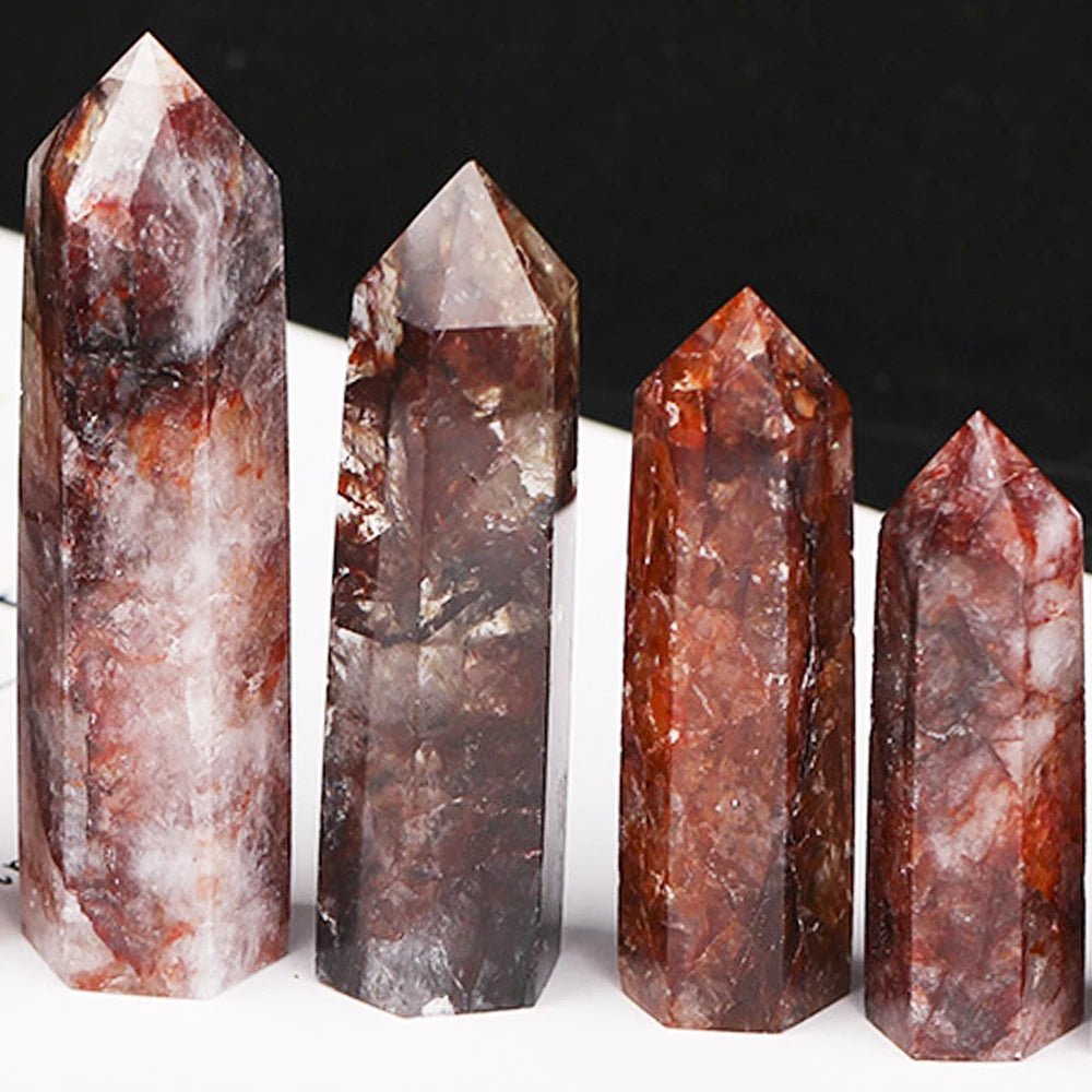 Natural Stone and Crystals Point Wand Witchcraft Rose Quartz Amethyst Home Decoration Mineral Stones Crafts Room Aquarium Decor