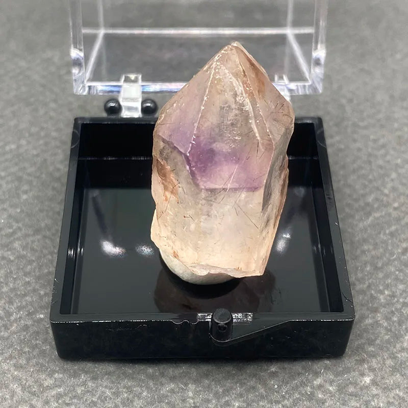 100% natural Super Seven Crystals stone mineral healing crystal specimen gemstone collection,beads+Box size:35*35*35mm