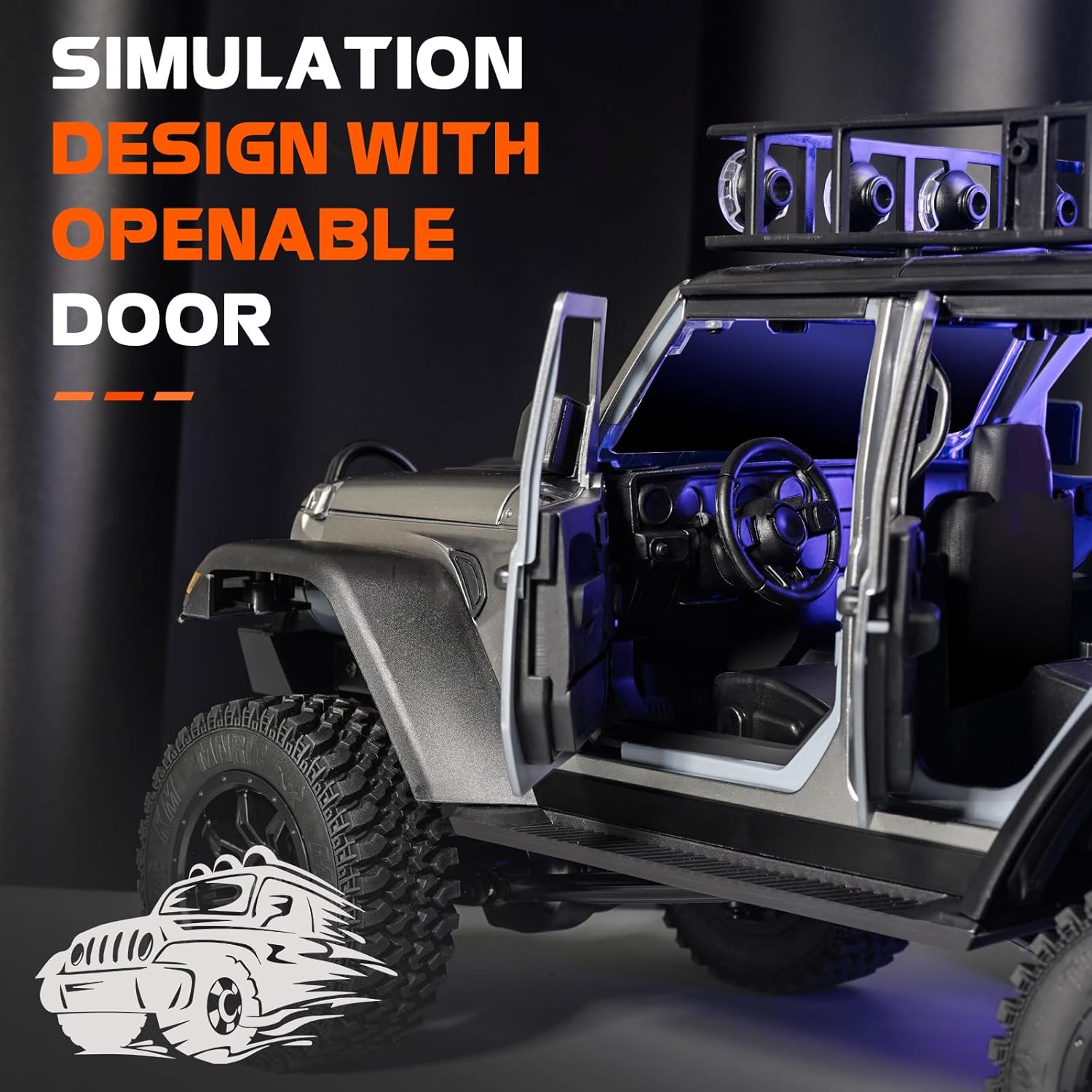 mn 128 rc rock crawler, 1:12 scale rc 4wd rc climbing car, all wheel drive off road rc jeep crawlers rtf, 2.4ghz rc rock crawler 4x4 all terrain car for adults 5