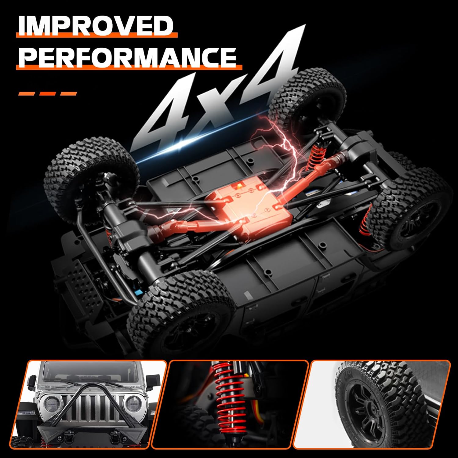 mn 128 rc rock crawler, 1:12 scale rc 4wd rc climbing car, all wheel drive off road rc jeep crawlers rtf, 2.4ghz rc rock crawler 4x4 all terrain car for adults 6