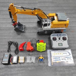 kabolite k5901 rc excavator 1/18 k970 rc excavator electric metal model toy with bucket engineering remote control truck toys