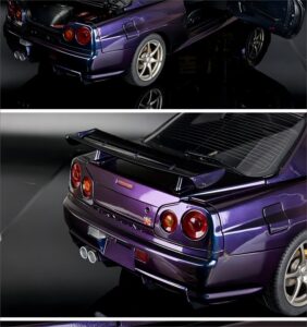 capo 1/8 nissan nissan gtr r34 remote control drift flat running model car all metal 10th anniversary limited edition