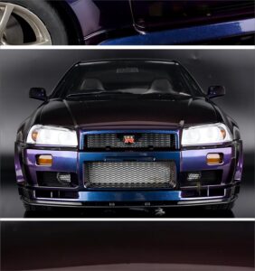capo 1/8 nissan nissan gtr r34 remote control drift flat running model car all metal 10th anniversary limited edition