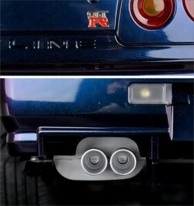 capo 1/8 nissan nissan gtr r34 remote control drift flat running model car all metal 10th anniversary limited edition