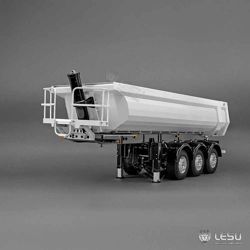lesu metal hydraulic rc dump trailer 3axles 1/14 for diy tamiyaya rc tractor truck toucan remoted car r620 770s fh16 vehicle toy idx_7