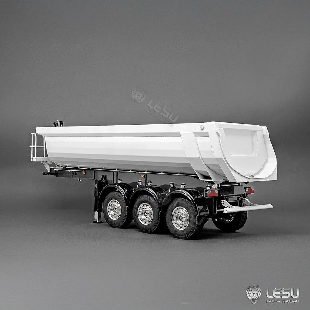 lesu metal hydraulic rc dump trailer 3axles 1/14 for diy tamiyaya rc tractor truck toucan remoted car r620 770s fh16 vehicle toy idx_8