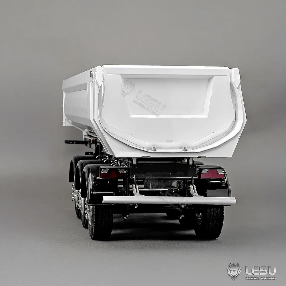 lesu metal hydraulic rc dump trailer 3axles 1/14 for diy tamiyaya rc tractor truck toucan remoted car r620 770s fh16 vehicle toy idx_9